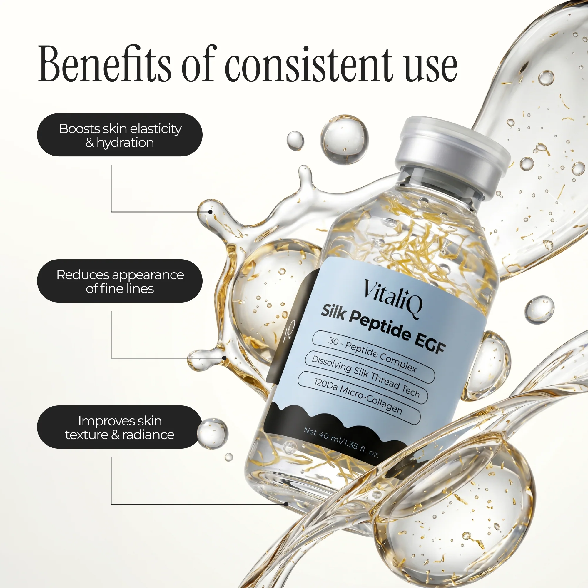 Korean Silk Peptide Botox Serum - Image 3