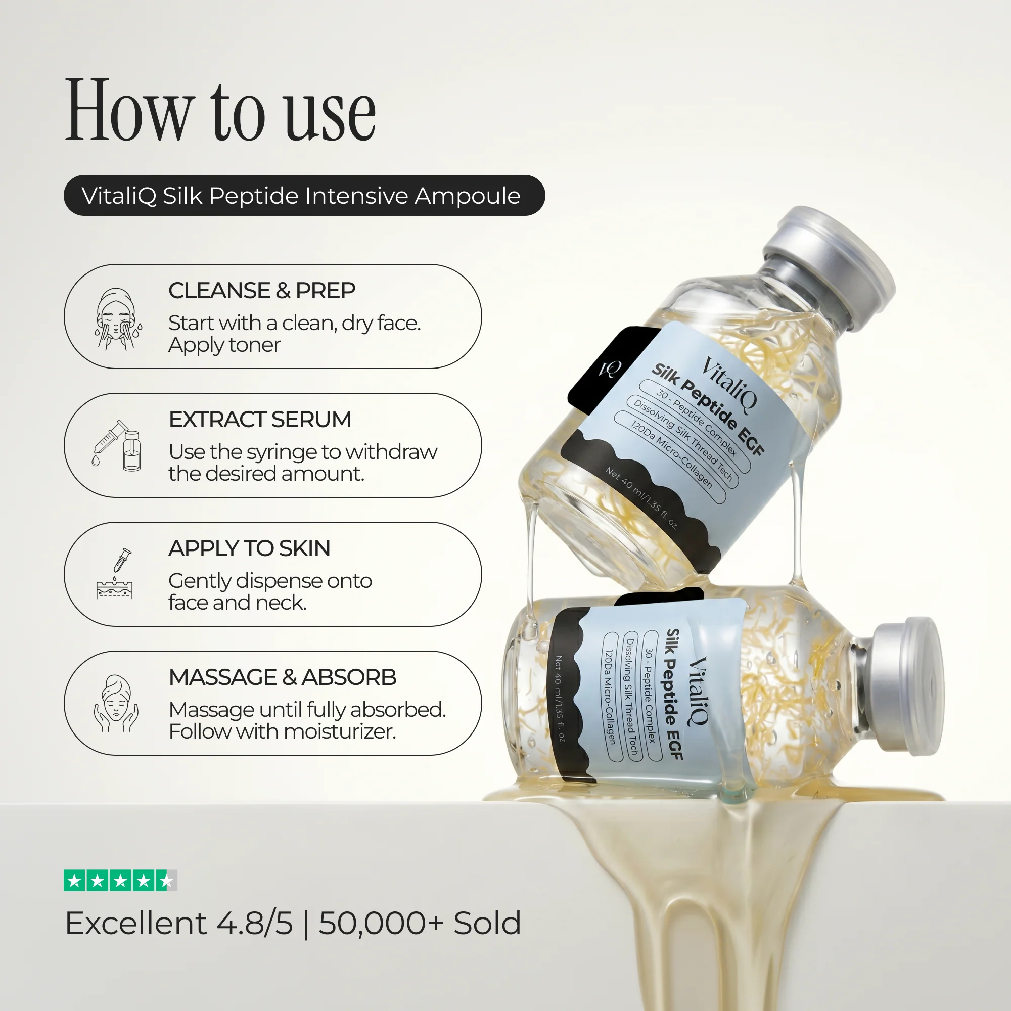 Korean Silk Peptide Botox Serum - Image 4