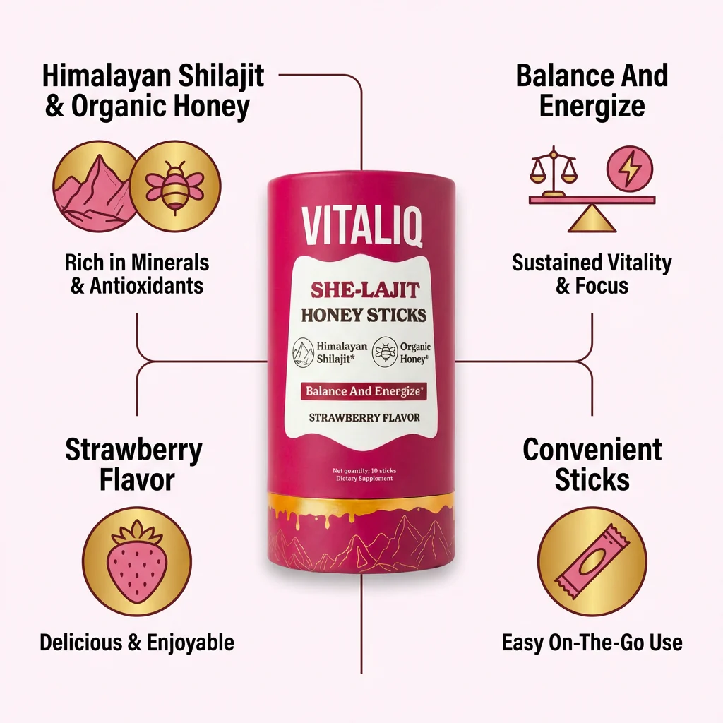 She-Lajit Honey Sticks - Menopause Formula - Image 2