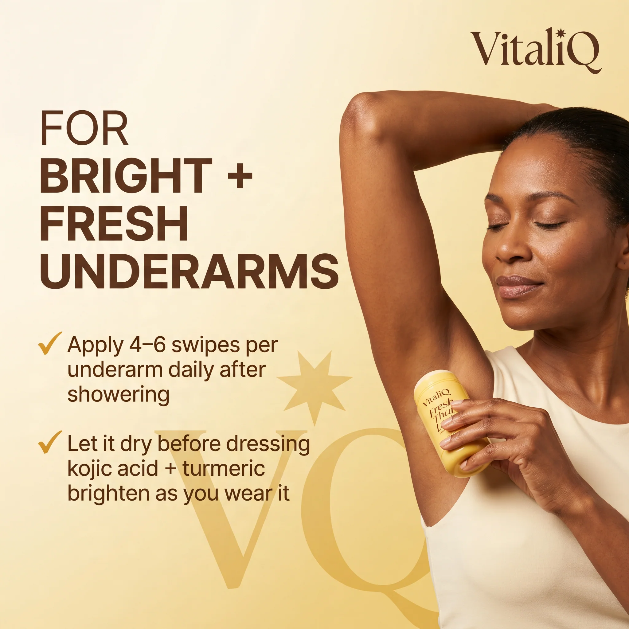 Warm Vanilla Deodorant with Kojic & Turmeric - Image 2